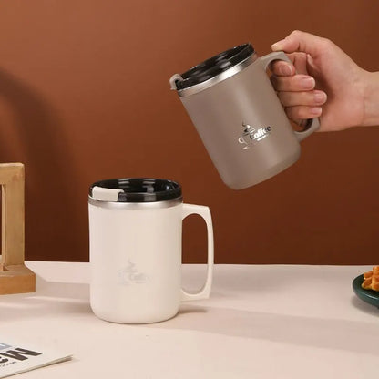 Stainless Steel Double-Wall Thermal Insulated Coffee Cup – Durable, Sleek, and Perfect for Hot or Cold Beverages