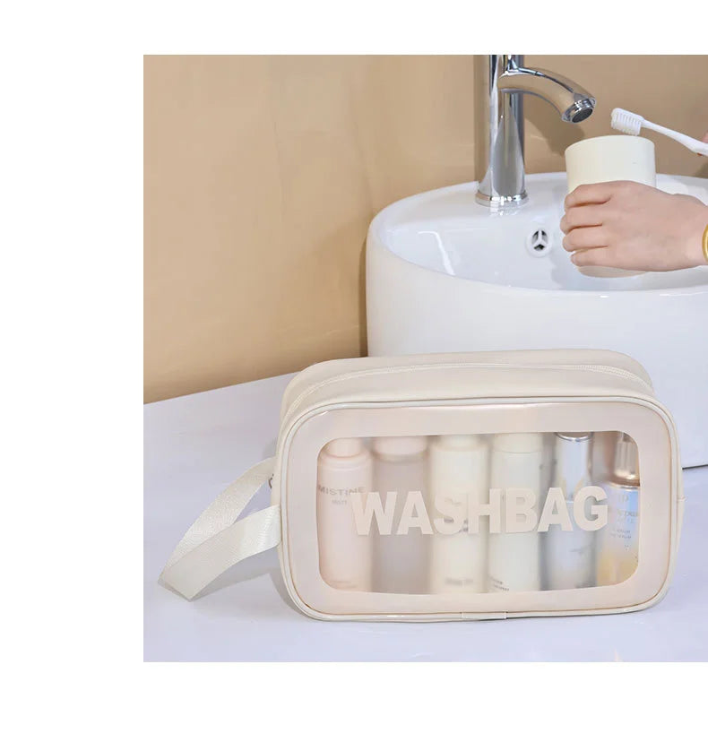 Large-Capacity Waterproof Cosmetic Bag – Stylish, Durable, and Perfect for Travel