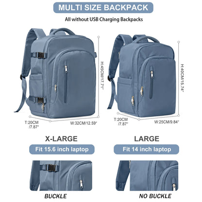 FLCC Large Capacity Travel Laptop Backpack for Women and Men - Airline-Approved Cabin Backpack for EasyJet and Ryanair