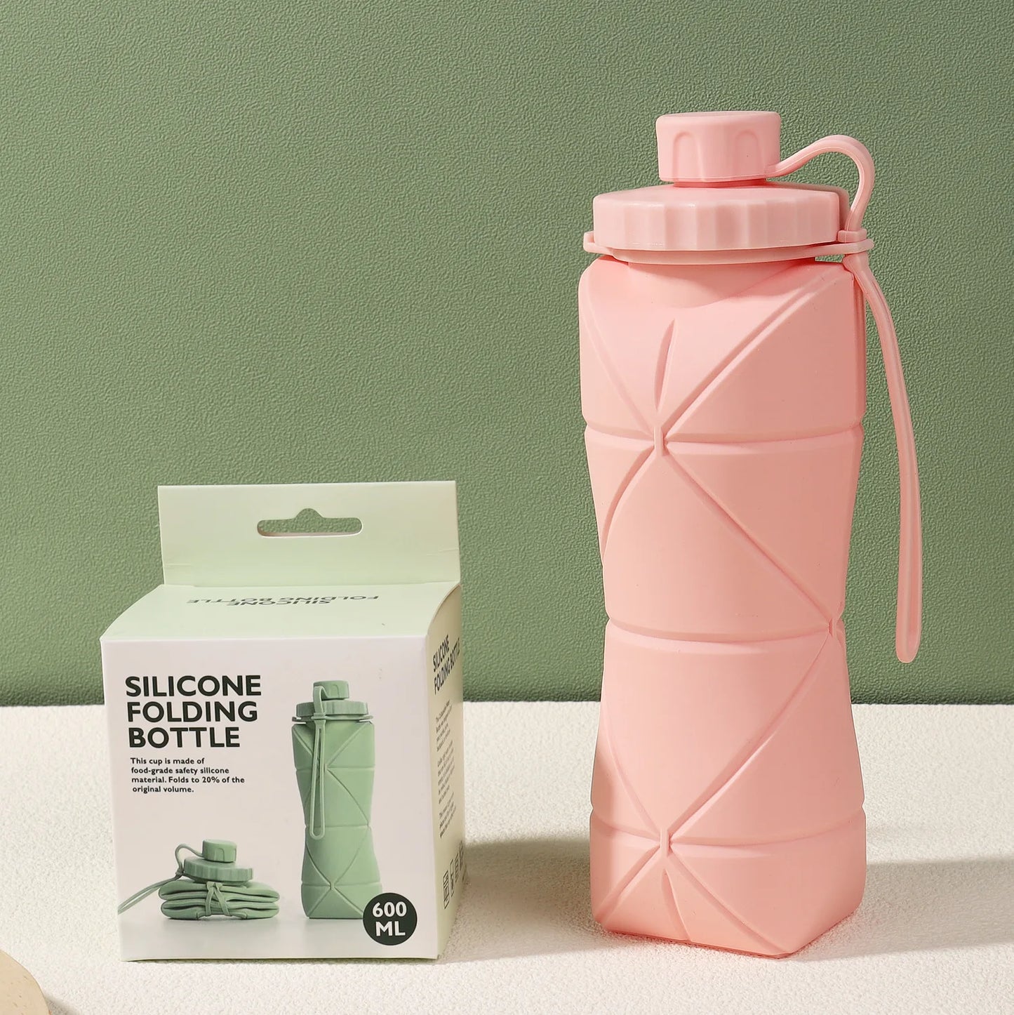 New Creative Silicone Folding Water Cup - Portable, Scalable Outdoor Travel Bottle