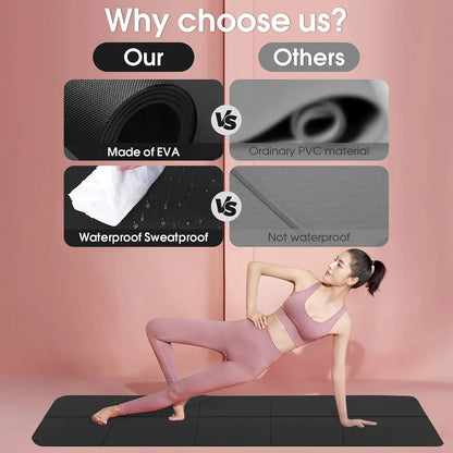 Anti-Skid EVA Comfort Foam Yoga Mat - 4mm Thick for Yoga, Pilates, and Gymnastics