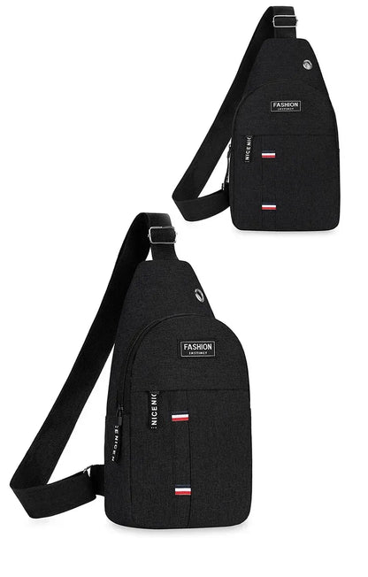 Men’s Large Capacity Crossbody Chest Bag – Fashionable, Durable, and Anti-Theft