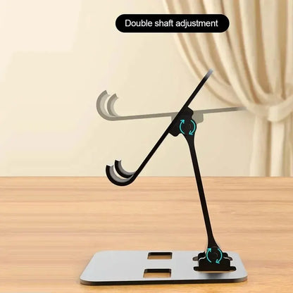 Universal Aluminum Alloy Portable Tablet and Phone Holder – Foldable and Adjustable Desk Stand