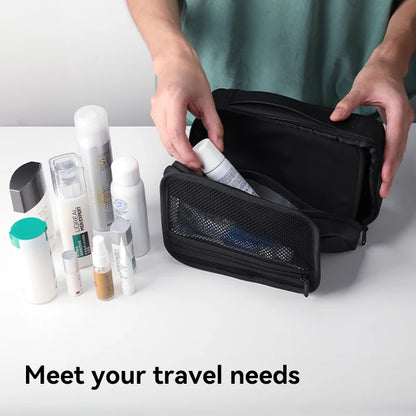Men's Waterproof Travel Toiletry Bag – Dry/Wet Separation Business Trip Organizer