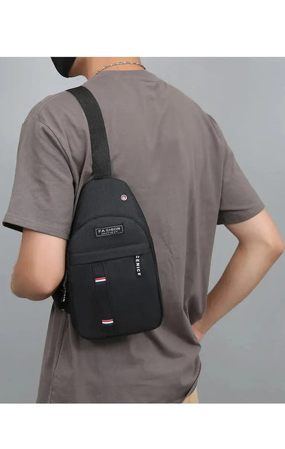 Men’s Large Capacity Crossbody Chest Bag – Fashionable, Durable, and Anti-Theft