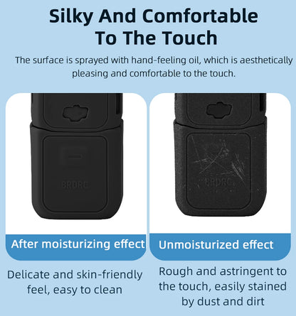 BRDRC Silicone Case for DJI Osmo Pocket 3 - Protective Cover with Anti-Scratch and Anti-Bump Design