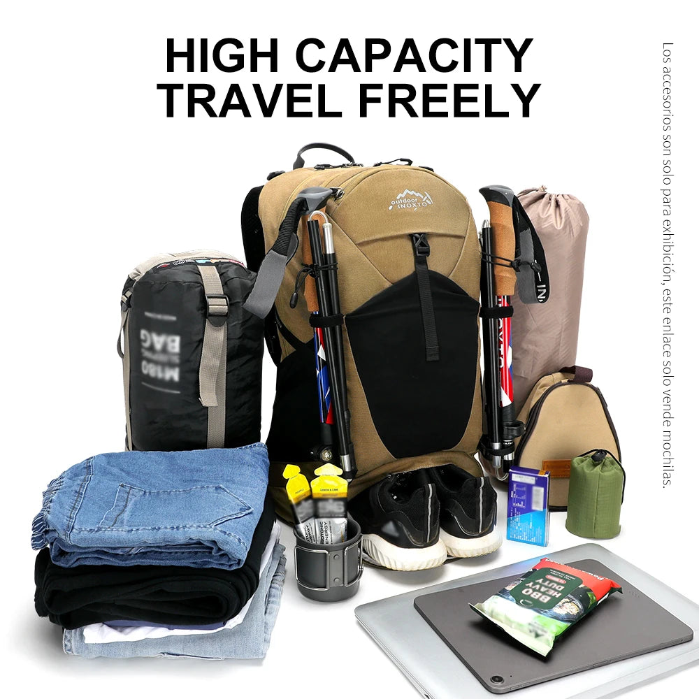 35L Mountaineering Backpack - Waterproof Outdoor Sports Bag for Men and Women, Ideal for Camping, Hiking, and Rain Protection
