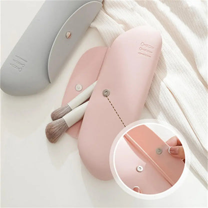 2024 Portable Makeup Brush Storage Bag – Waterproof, Magnetic, and Perfect for Travel