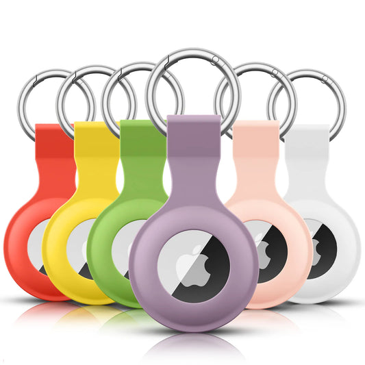 Silicone Protective Case for Apple AirTags – Anti-Scratch Sleeve with Keychain