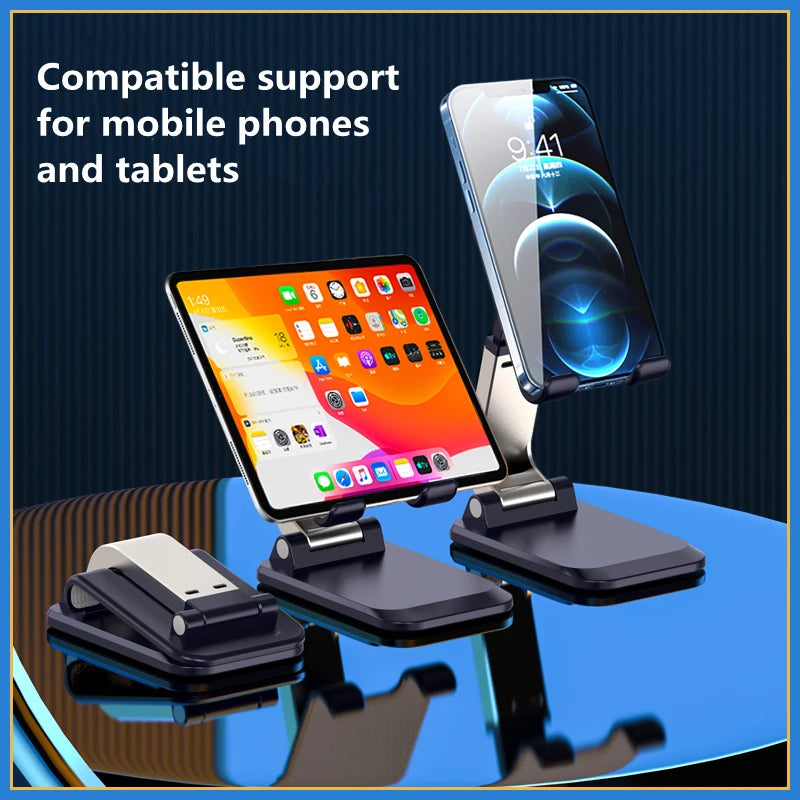 Foldable ABS Desktop Mobile Phone Stand for iPad, iPhone , Smartphones & Tablets