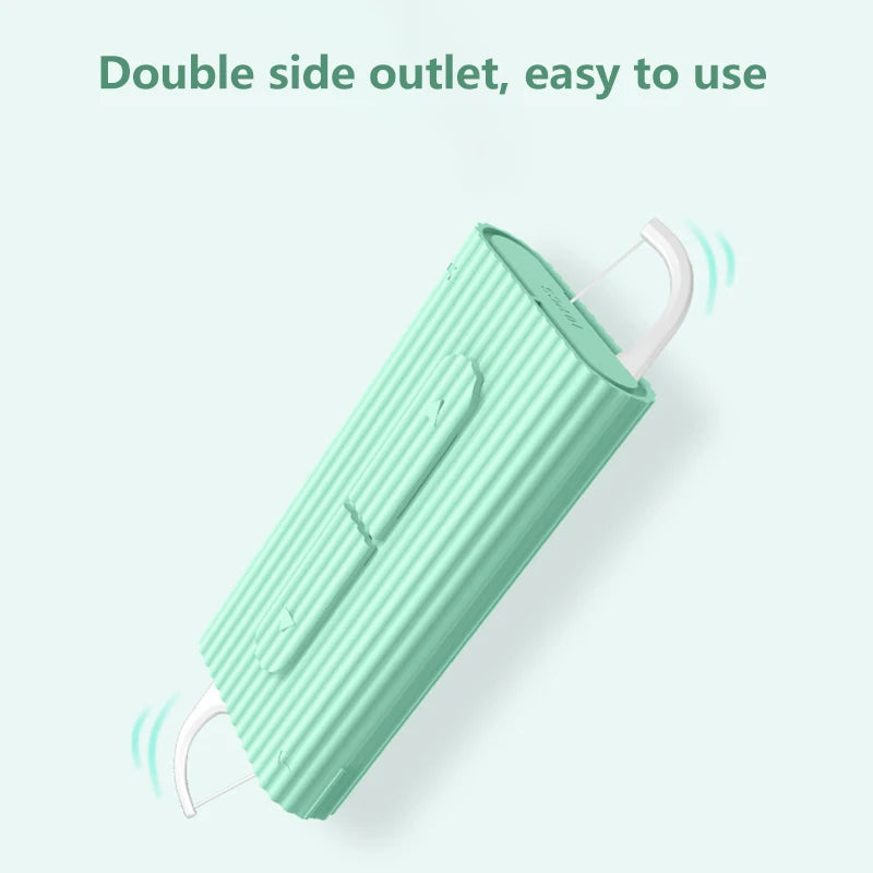 Portable Automatic Dental Floss Storage Box - Flosser Picks for Travel and Home
