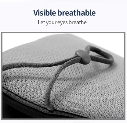 Korean-Style Ice Silk Dual-Use Sleeping Eye Mask – Warm & Cool, Adjustable, Breathable, Light-Blocking