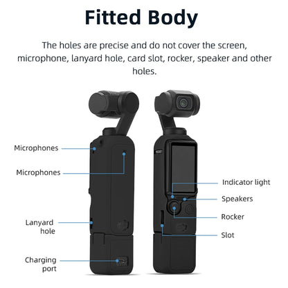 BRDRC Silicone Case for DJI Osmo Pocket 3 - Protective Cover with Anti-Scratch and Anti-Bump Design
