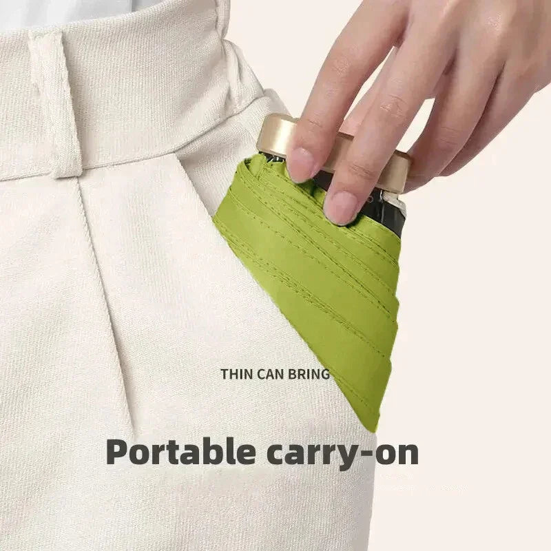 Mini Sun Umbrella Pocket Parasol – UV Protection & Wind Resistant, Lightweight Travel Umbrella