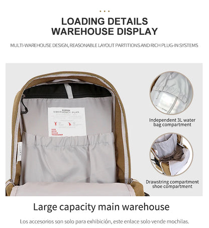 35L Mountaineering Backpack - Waterproof Outdoor Sports Bag for Men and Women, Ideal for Camping, Hiking, and Rain Protection
