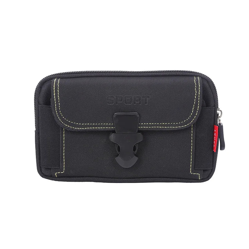 Man Belt Pouch Mobile Phone Bag - Tactical Molle Waist Bag with Card Holder
