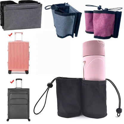 Durable Luggage Cup Holder Attachment – Hands-Free Drink Holder for Suitcases