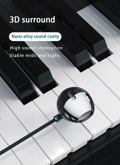 USB Type-C HiFi Stereo Earbuds with Volume Control and Mic – Wired In-Ear Headphones for Galaxy S24, iPhone 15 Pro Max, and More