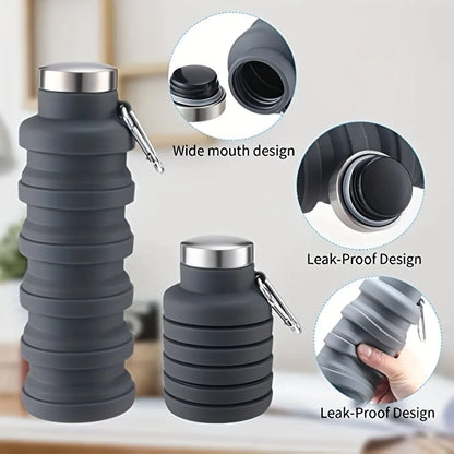 Collapsible Water Bottle – Portable and BPA-Free, Perfect for Hiking and Outdoor Activities