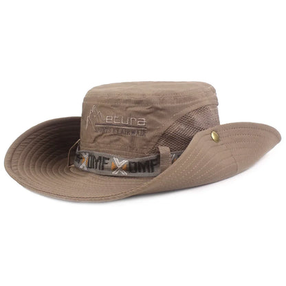 Men's Summer Bucket Hat – UV Protection Wide Brim Panama Hat for Outdoor Activities