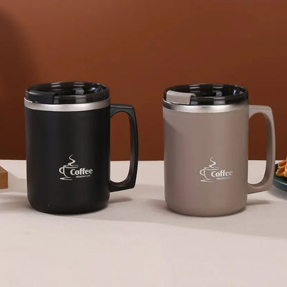 Stainless Steel Double-Wall Thermal Insulated Coffee Cup – Durable, Sleek, and Perfect for Hot or Cold Beverages