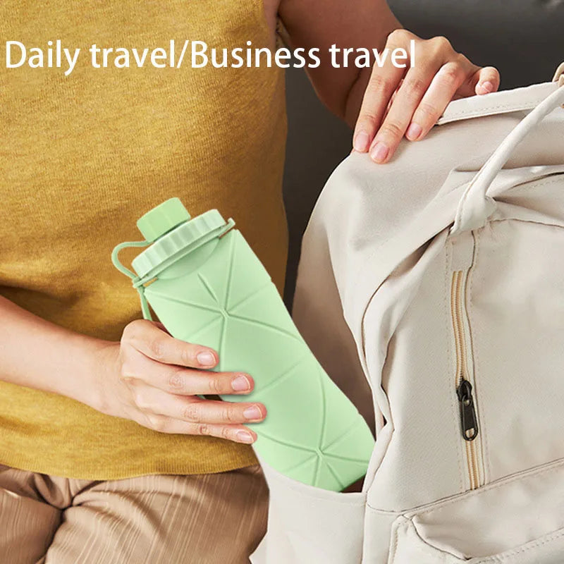 New Creative Silicone Folding Water Cup - Portable, Scalable Outdoor Travel Bottle
