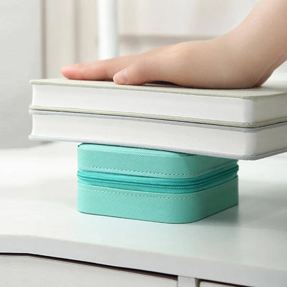 Portable Mini Jewelry Storage Box – Compact Leather Organizer for Travel and Everyday Use