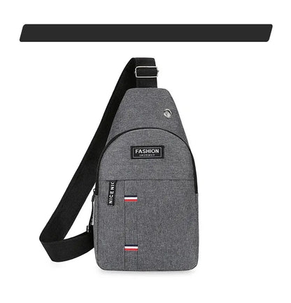Men’s Large Capacity Crossbody Chest Bag – Fashionable, Durable, and Anti-Theft