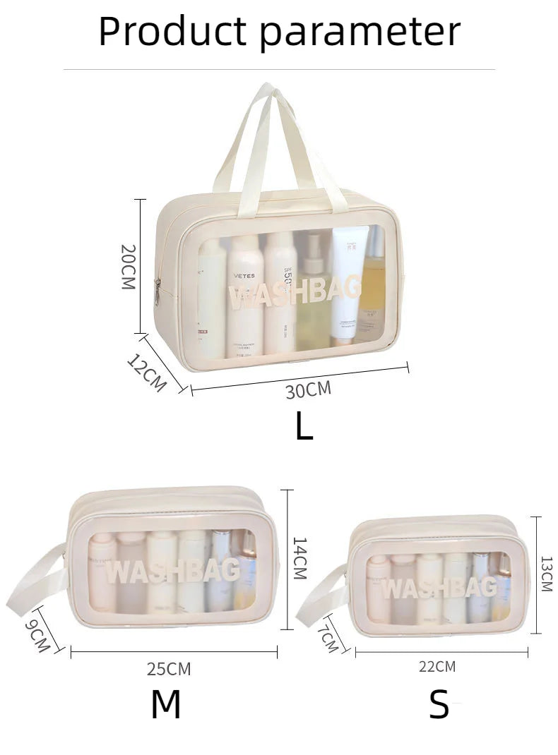 Large-Capacity Waterproof Cosmetic Bag – Stylish, Durable, and Perfect for Travel
