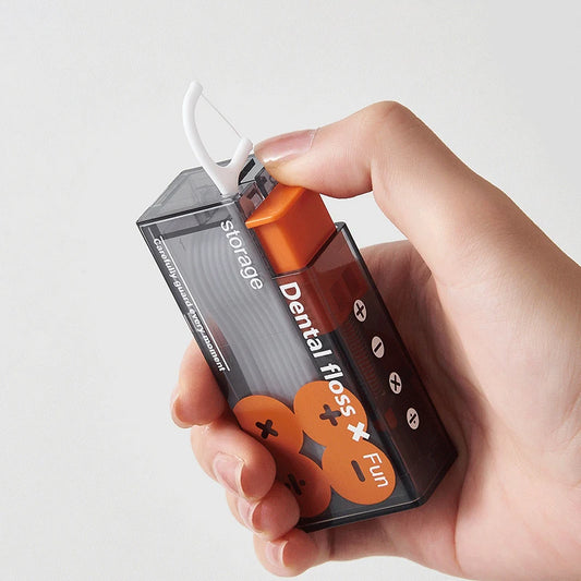 Portable Dental Floss Dispenser - Refillable Oral Hygiene Solution