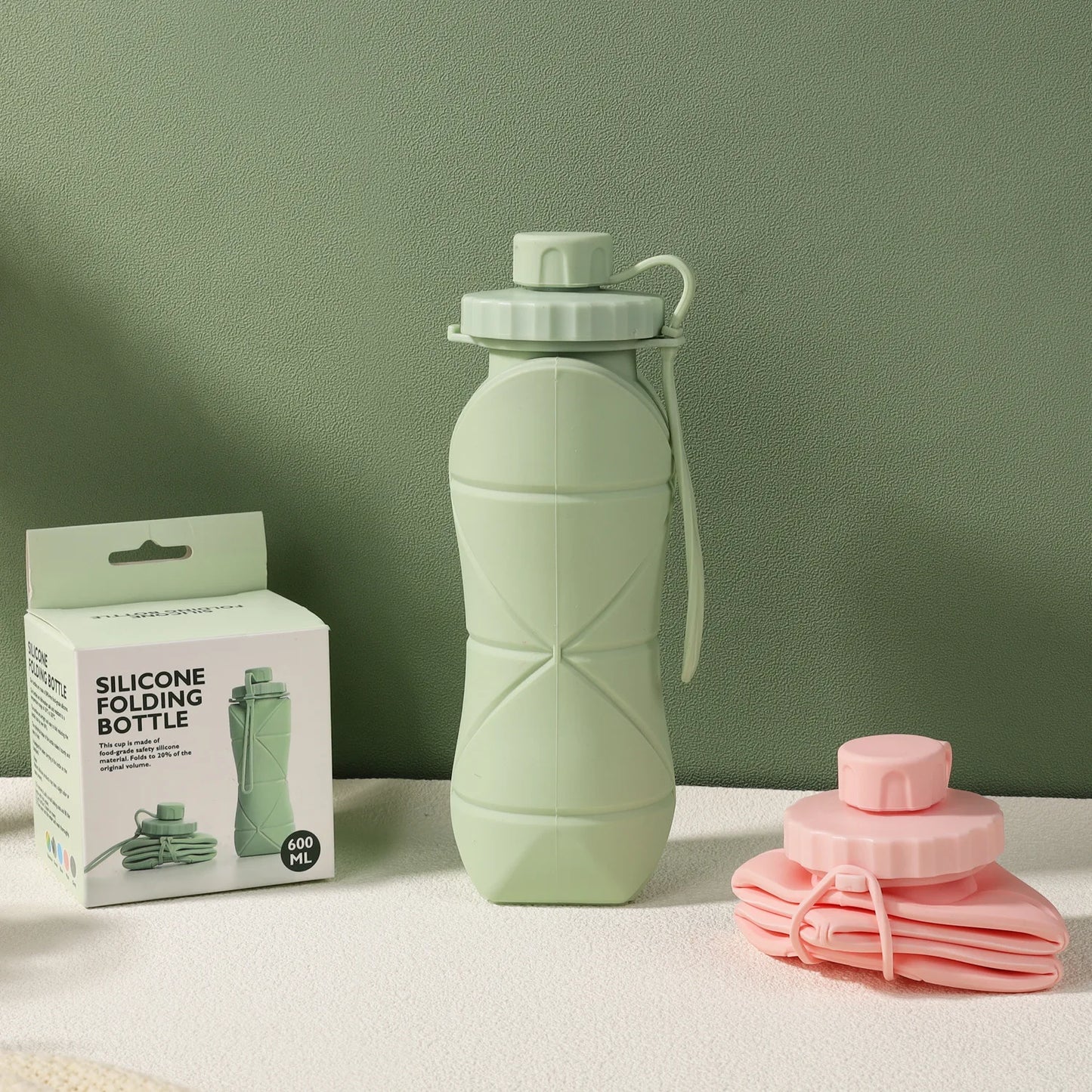 New Creative Silicone Folding Water Cup - Portable, Scalable Outdoor Travel Bottle