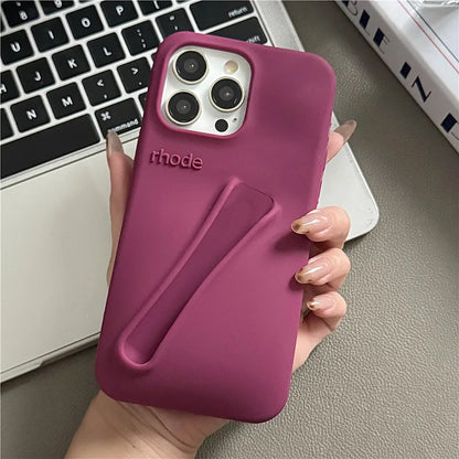 New Autumn Limited Edition Rhode Lip Holder Silicone Phone Case – Stylish and Functional Cover for iPhone 11, 12, 13, 14, 15, 16 Pro Max Plus