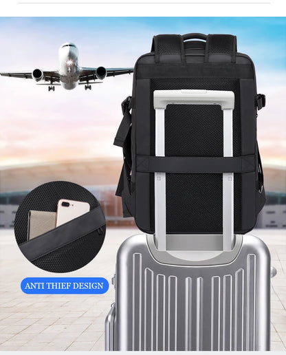 BANGE Expandable Travel Backpack – The Ultimate Companion for Business, School, and Adventure