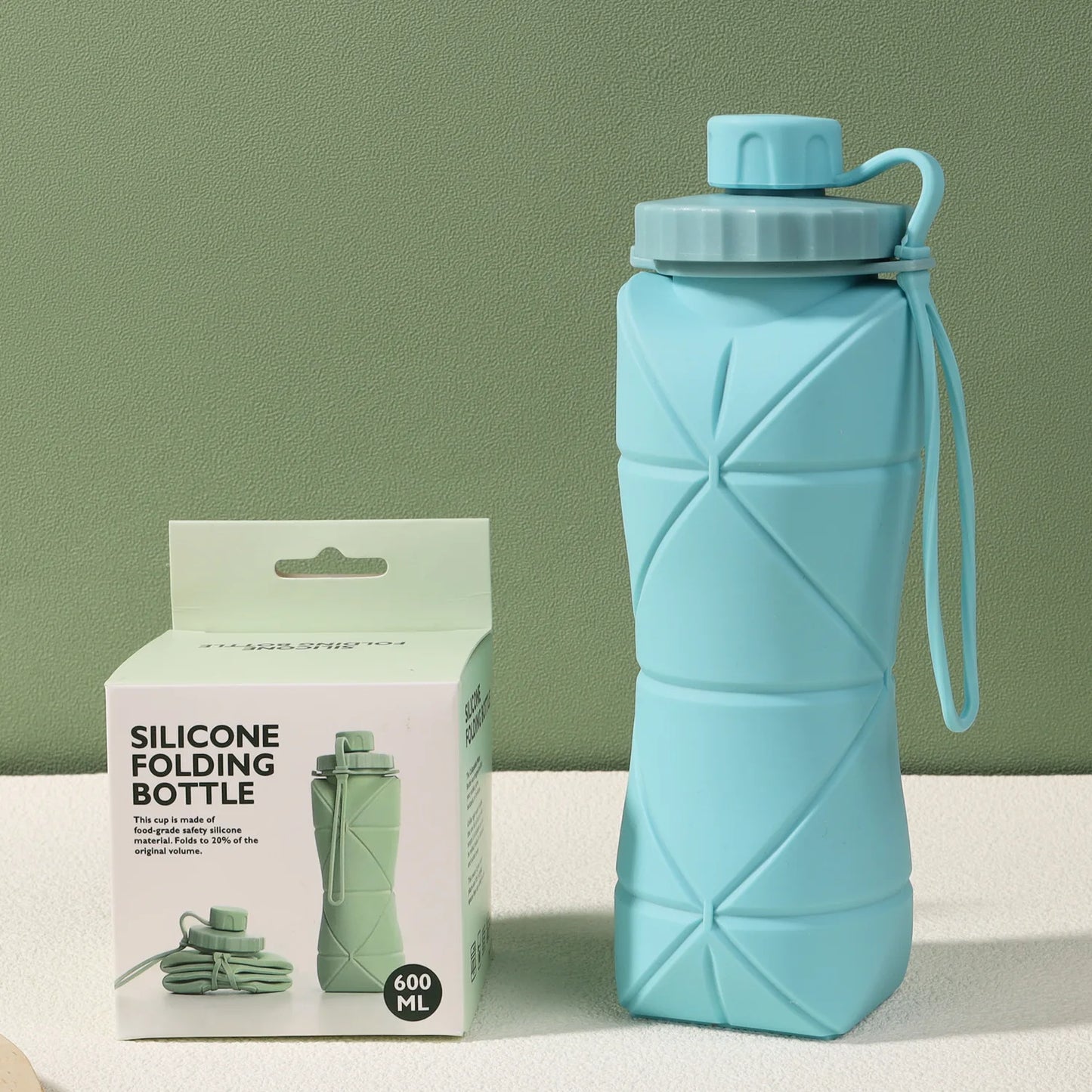 New Creative Silicone Folding Water Cup - Portable, Scalable Outdoor Travel Bottle