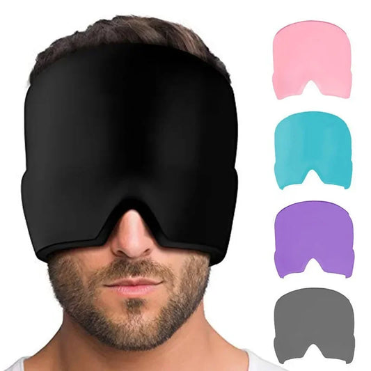 Migraine Relief Ice Hat – Ultimate Comfort and Therapy for Headache, Stress, and Pressure Relief with Hot/Cold Gel Compression Technology