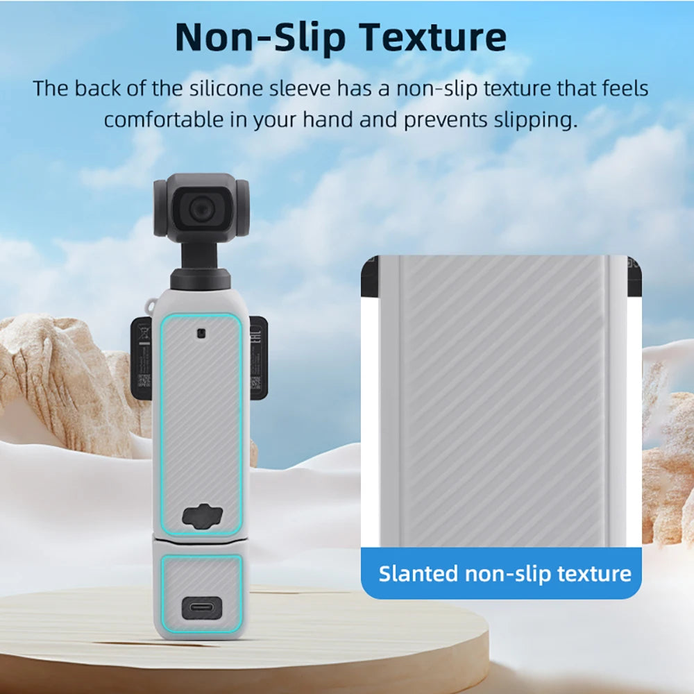 BRDRC Silicone Case for DJI Osmo Pocket 3 - Protective Cover with Anti-Scratch and Anti-Bump Design