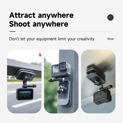 TELESIN 360° Rotation Magnetic Backpack Clip Mount for GoPro, Insta360, and DJI Action Cameras