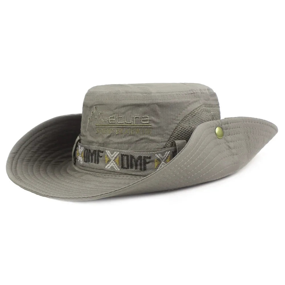 Men's Summer Bucket Hat – UV Protection Wide Brim Panama Hat for Outdoor Activities