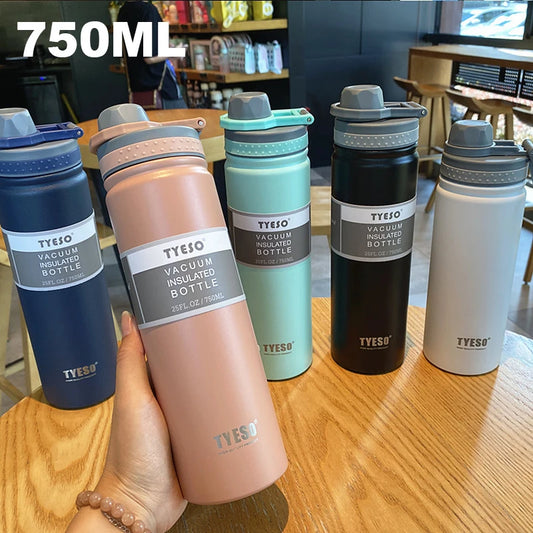 TYESO 530/750ML Stainless Steel Thermos Bottle – The Ultimate Insulated Travel Companion