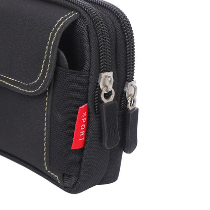 Man Belt Pouch Mobile Phone Bag - Tactical Molle Waist Bag with Card Holder