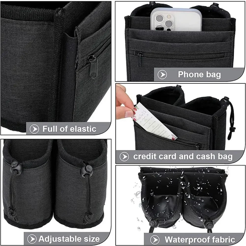Durable Luggage Cup Holder Attachment – Hands-Free Drink Holder for Suitcases