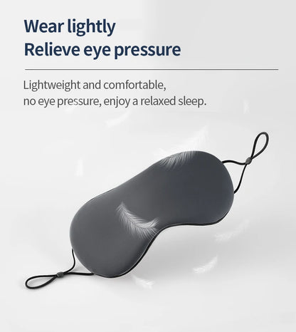 Korean-Style Ice Silk Dual-Use Sleeping Eye Mask – Warm & Cool, Adjustable, Breathable, Light-Blocking