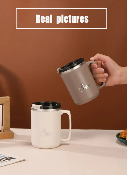 Stainless Steel Double-Wall Thermal Insulated Coffee Cup – Durable, Sleek, and Perfect for Hot or Cold Beverages