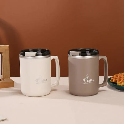 Stainless Steel Double-Wall Thermal Insulated Coffee Cup – Durable, Sleek, and Perfect for Hot or Cold Beverages