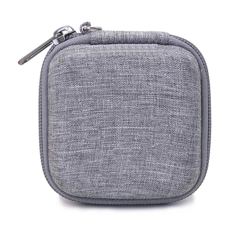 Portable Leather Earphone & Cable Organizer Bag – Multifunctional Digital Gadget Storage Case