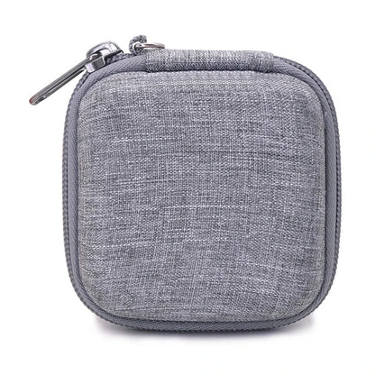 Portable Leather Earphone & Cable Organizer Bag – Multifunctional Digital Gadget Storage Case