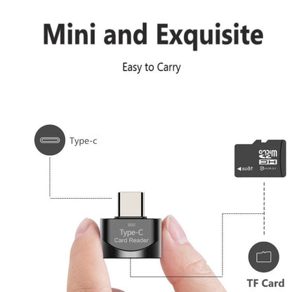 Perciron USB 3.1 Type-C to Micro-SD TF Adapter - High-Speed Portable Card Reader for Apple, Samsung, and Laptops
