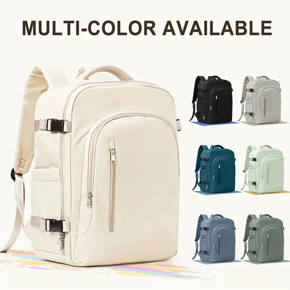 FLCC Large Capacity Travel Laptop Backpack for Women and Men - Airline-Approved Cabin Backpack for EasyJet and Ryanair