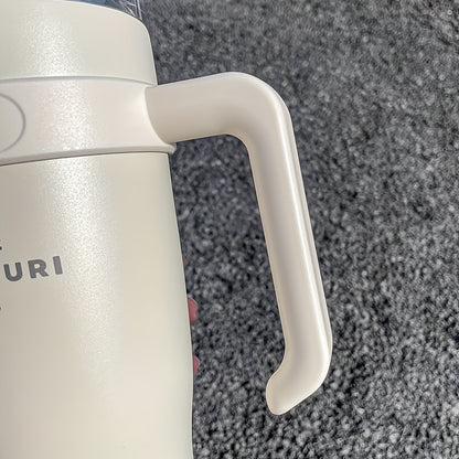 1140ml Large Stainless Steel Insulated Water Cup – Leak-Proof Tumbler with Straw for Hot and Cold Drinks