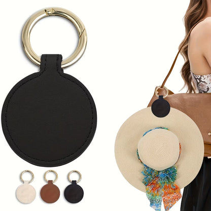 1PC Magnetic Hat Clip on Bag Hat Holder for Handbag Backpack Luggage PU Leather Hat Keeper Clip Travel Bag Accessories